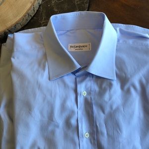 Yves Saint Laurent Blue Dress Shirt size 18